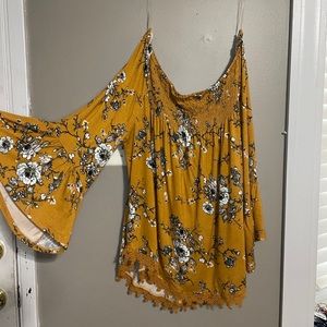 Off the shoulder flowy top